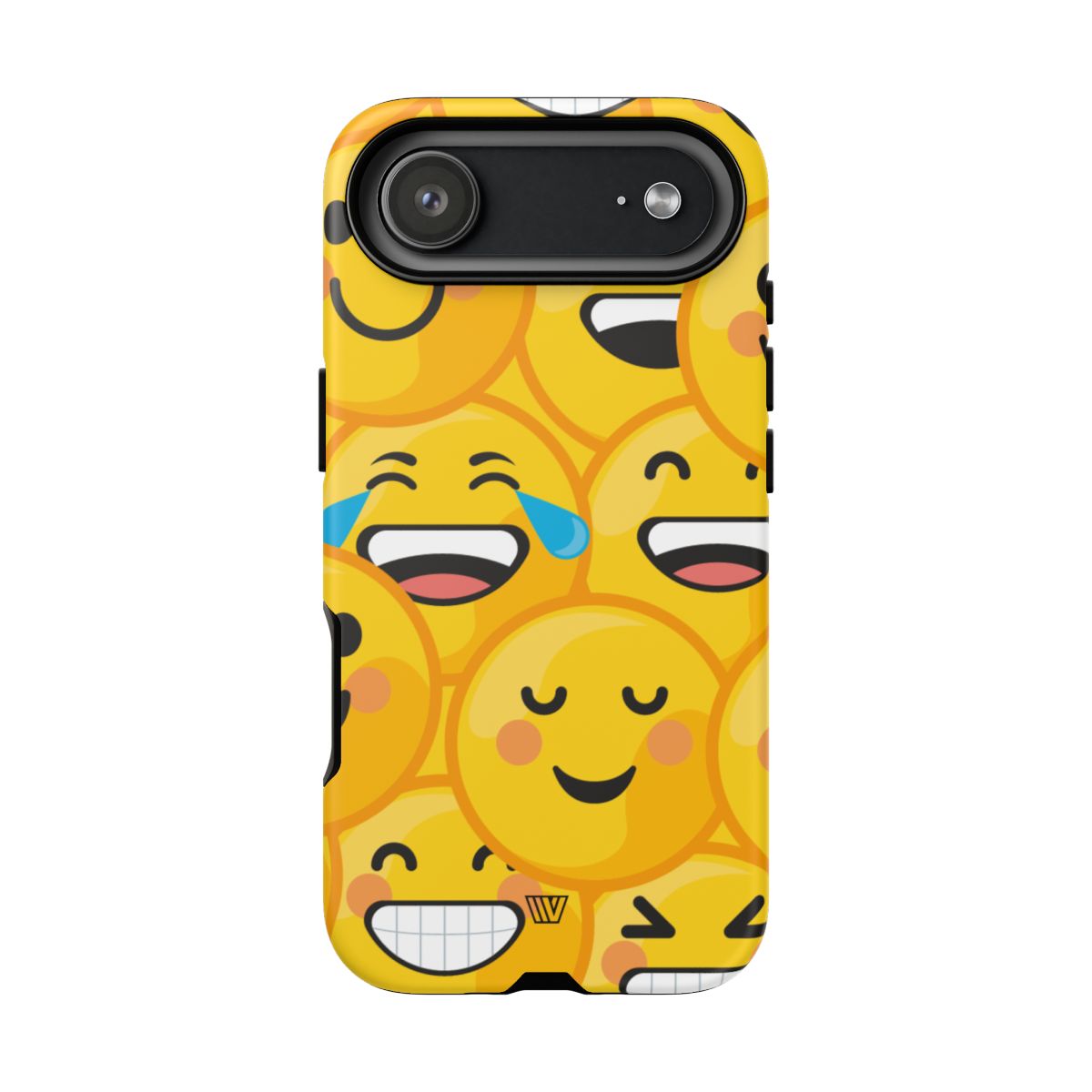 Tough Phone Case Impact-Resistant Dual-Layer Polycarbonate EMOJI FACES