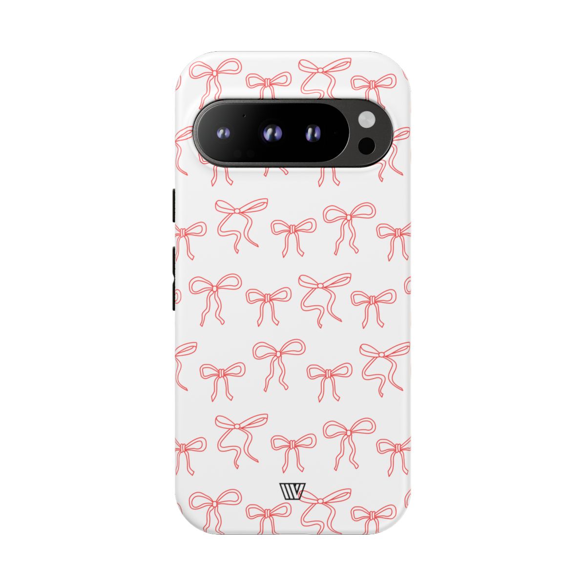 Red Ribbon Tough Phone Case Dual-Layer Impact Resistant Trovvve