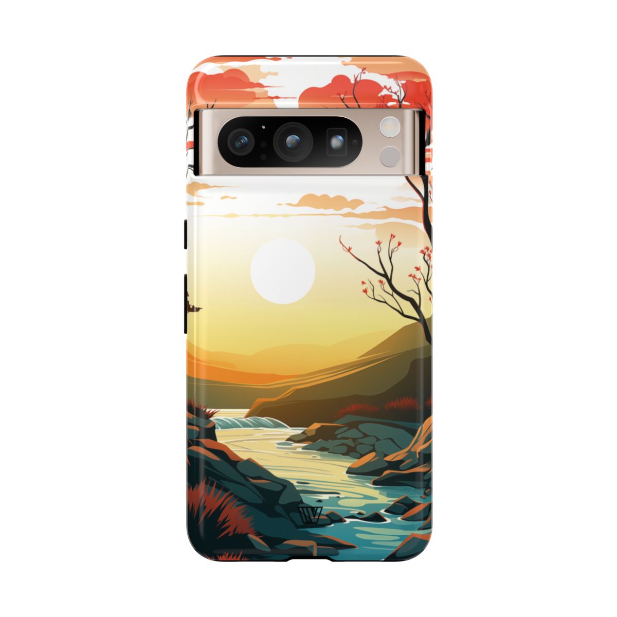 Tough Phone Case Dual-Layer Protection RIVER SUNSET
