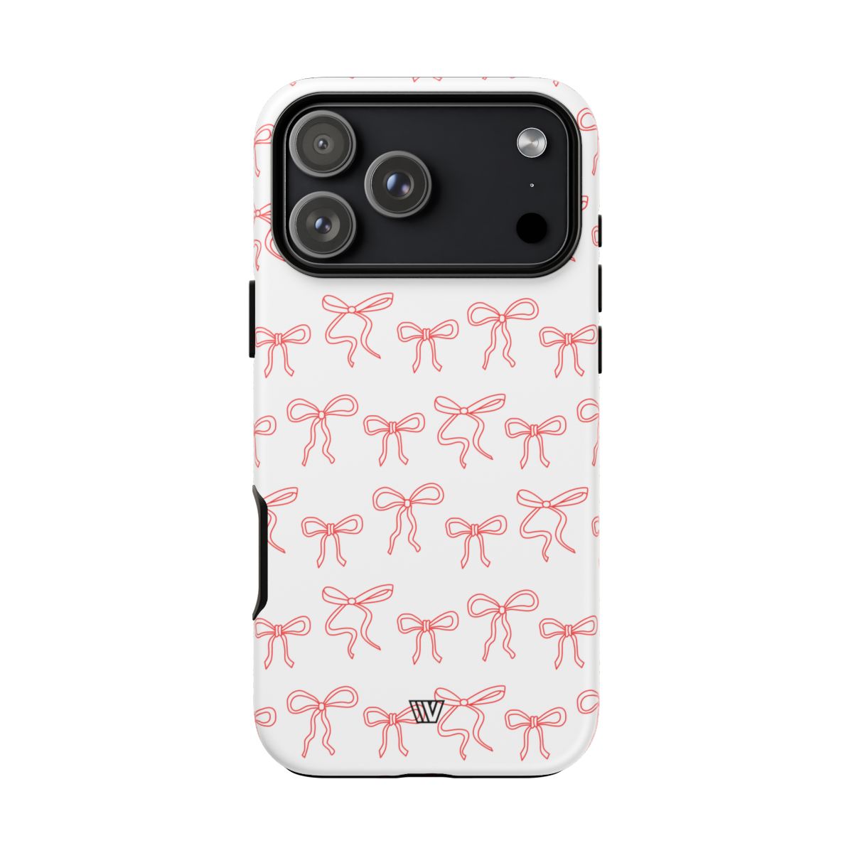 Red Ribbon Tough Phone Case Dual-Layer Impact Resistant Trovvve