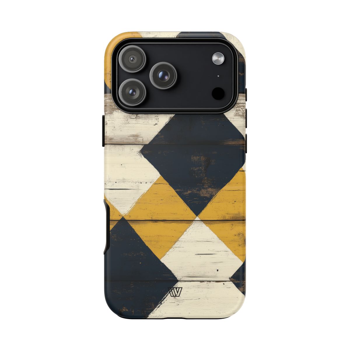 Tough Phone Case Dual-Layer Protection Farmhouse Wood
