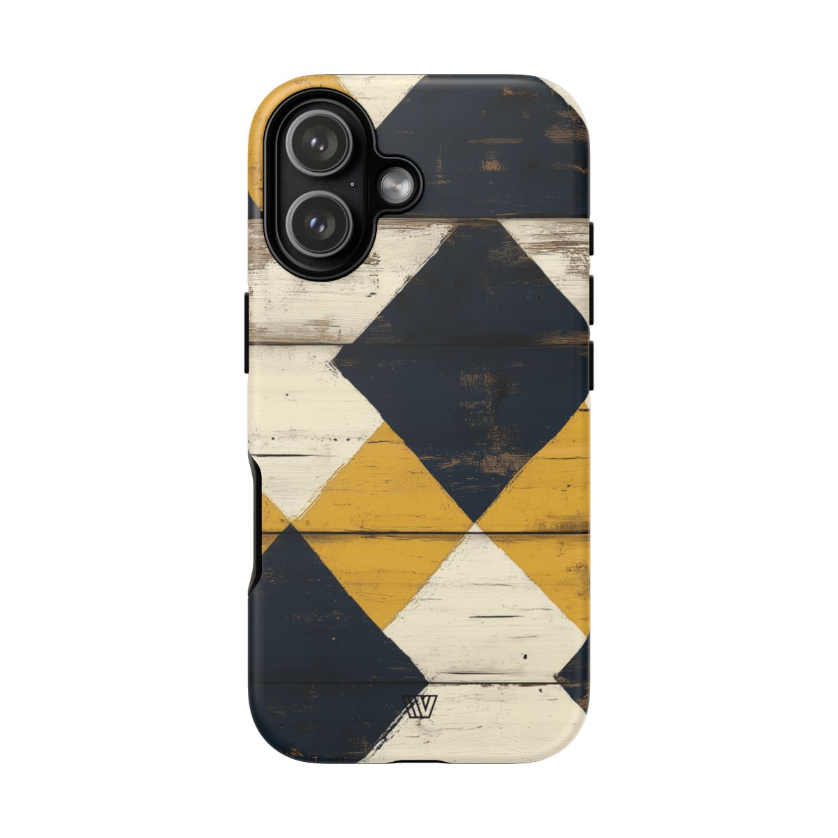 Tough Phone Case Dual-Layer Protection Farmhouse Wood