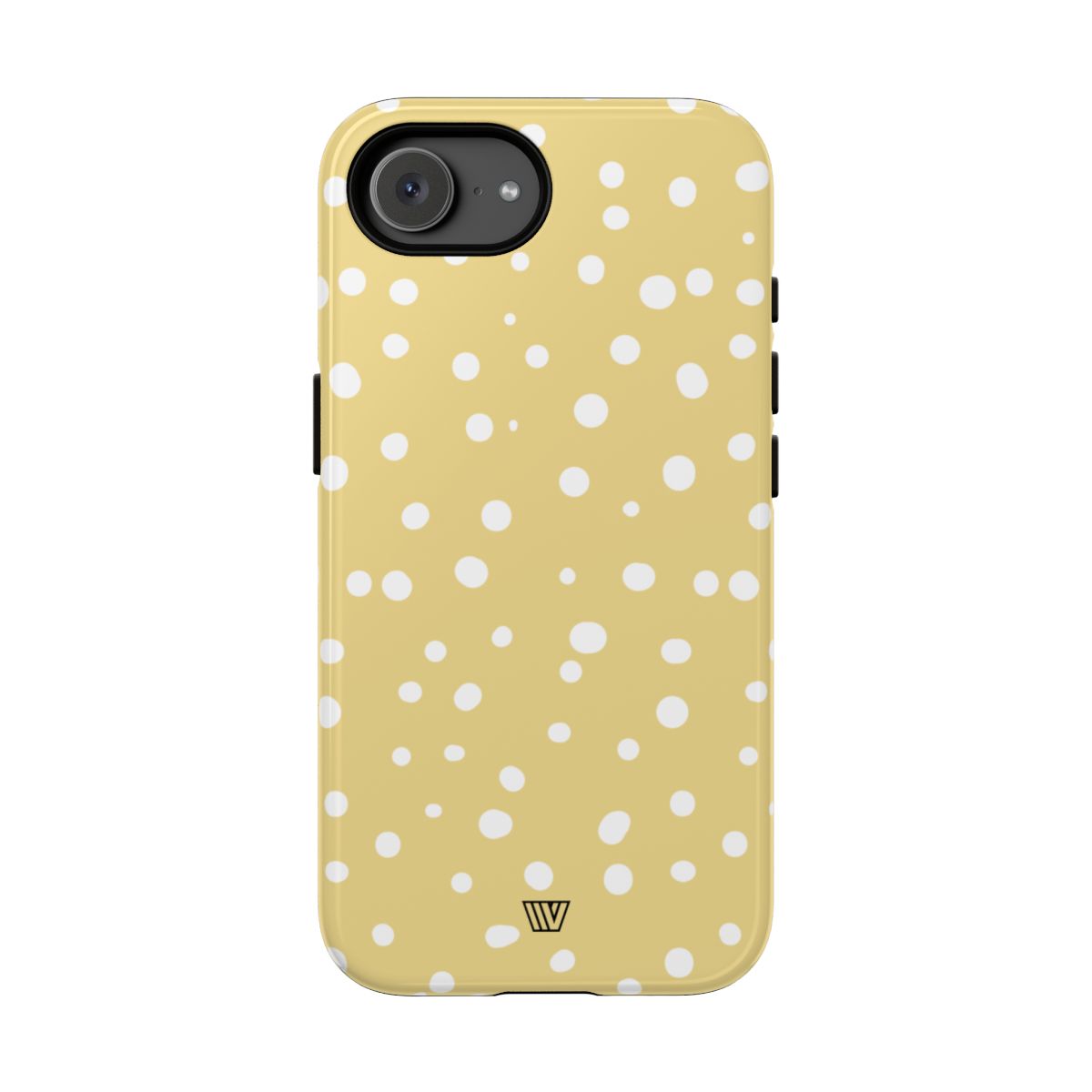 Muted Yellow Dots Tough Phone Case with Impact-Resistant Design