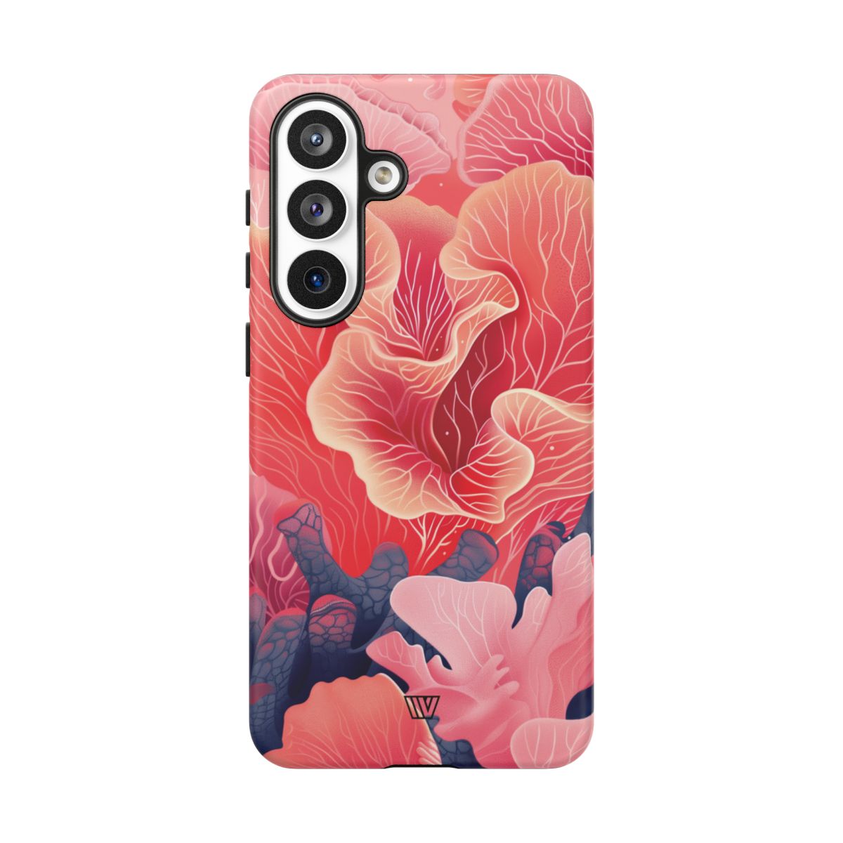 Pink Coral Tough Phone Case Dual-Layer Protection