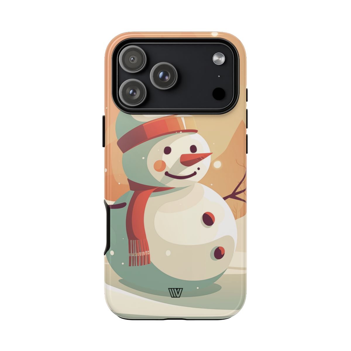 Tough Phone Case Impact Resistant Polycarbonate Dual-Layer SUNSET SNOWMAN
