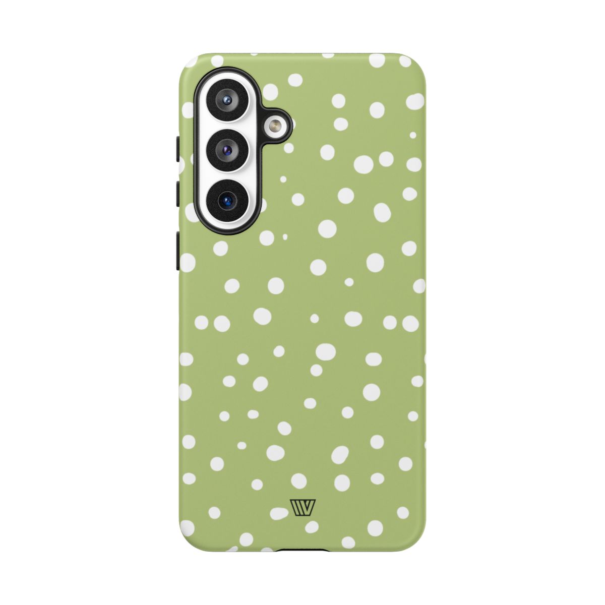 Tough Phone Case Dual-Layer Protection PALE OLIVE DOTS