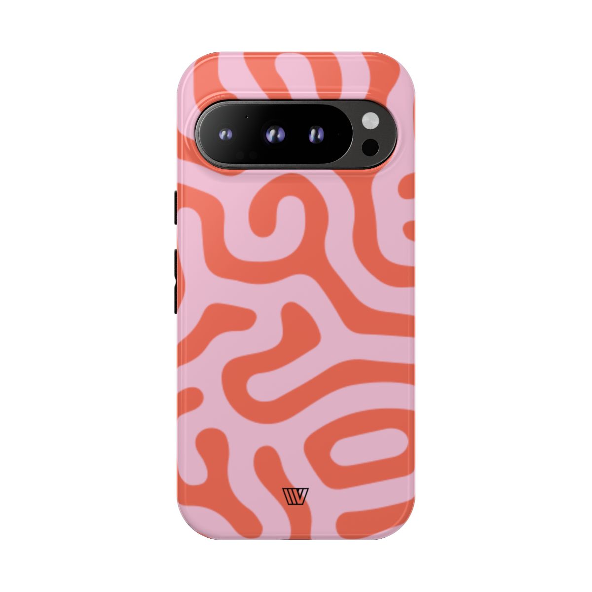 Tough Phone Case Dual-Layer Protection CORAL ORGANIC LINES