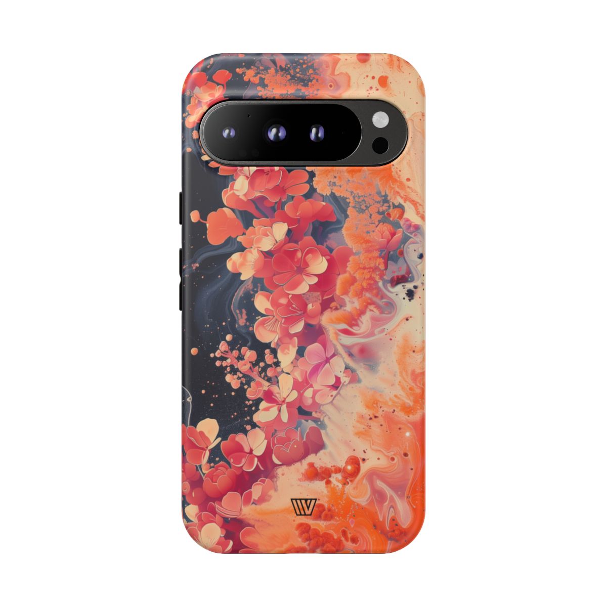 Tough Phone Case Dual-Layer Protection Phone Case WAVE OF FLOWERS