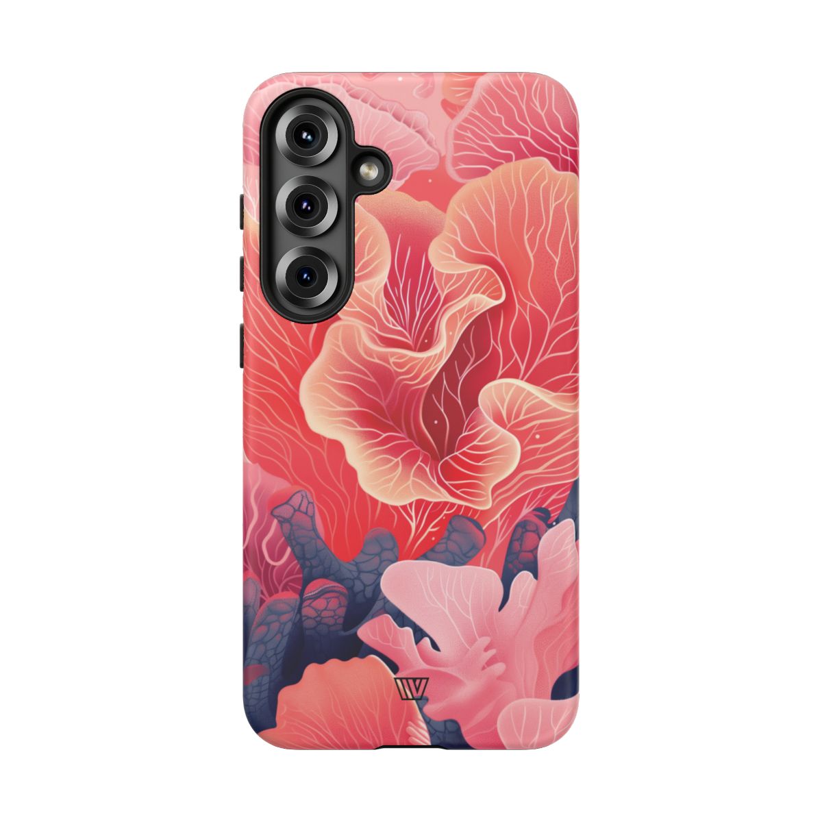 Pink Coral Tough Phone Case Dual-Layer Protection