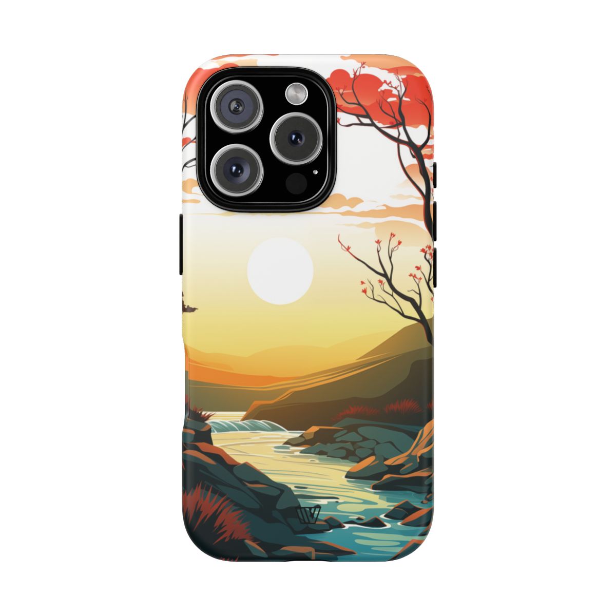 Tough Phone Case Dual-Layer Protection RIVER SUNSET