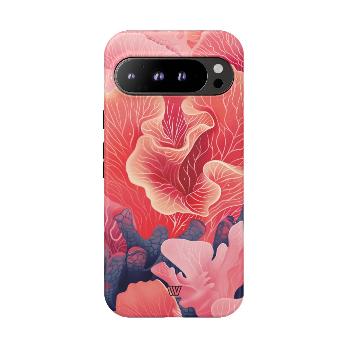 Pink Coral Tough Phone Case Dual-Layer Protection