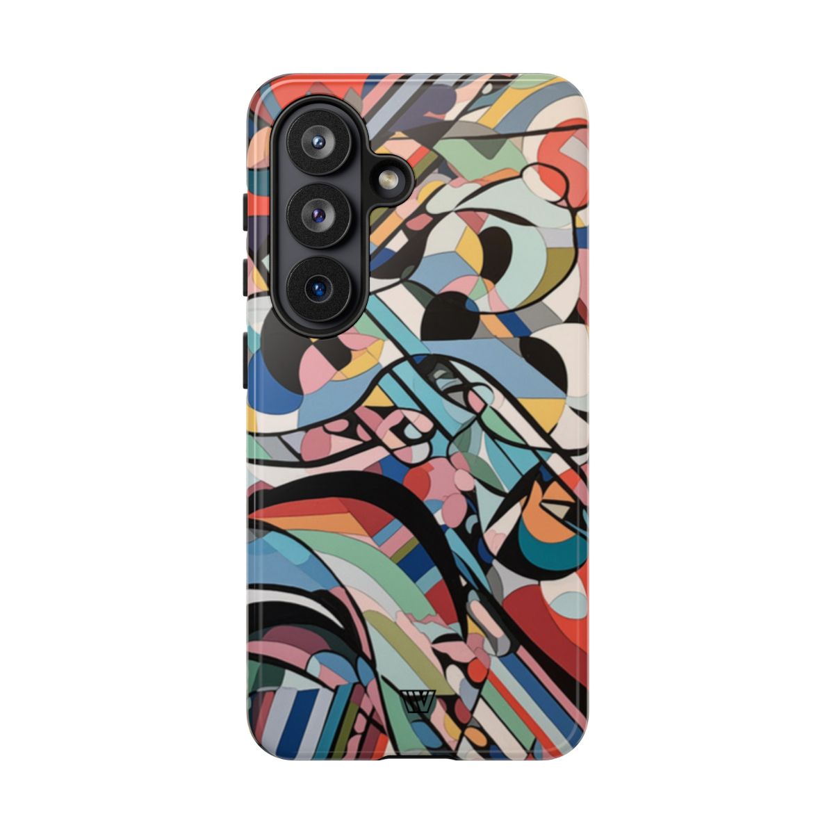 Abstract Mural Tough Phone Case Dual-Layer Protection