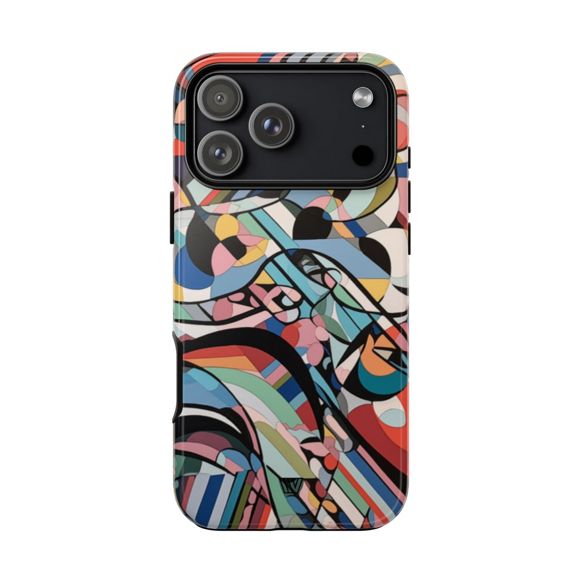 Abstract Mural Tough Phone Case Dual-Layer Protection