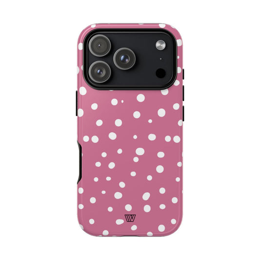 Blush Red Dots Tough Phone Case