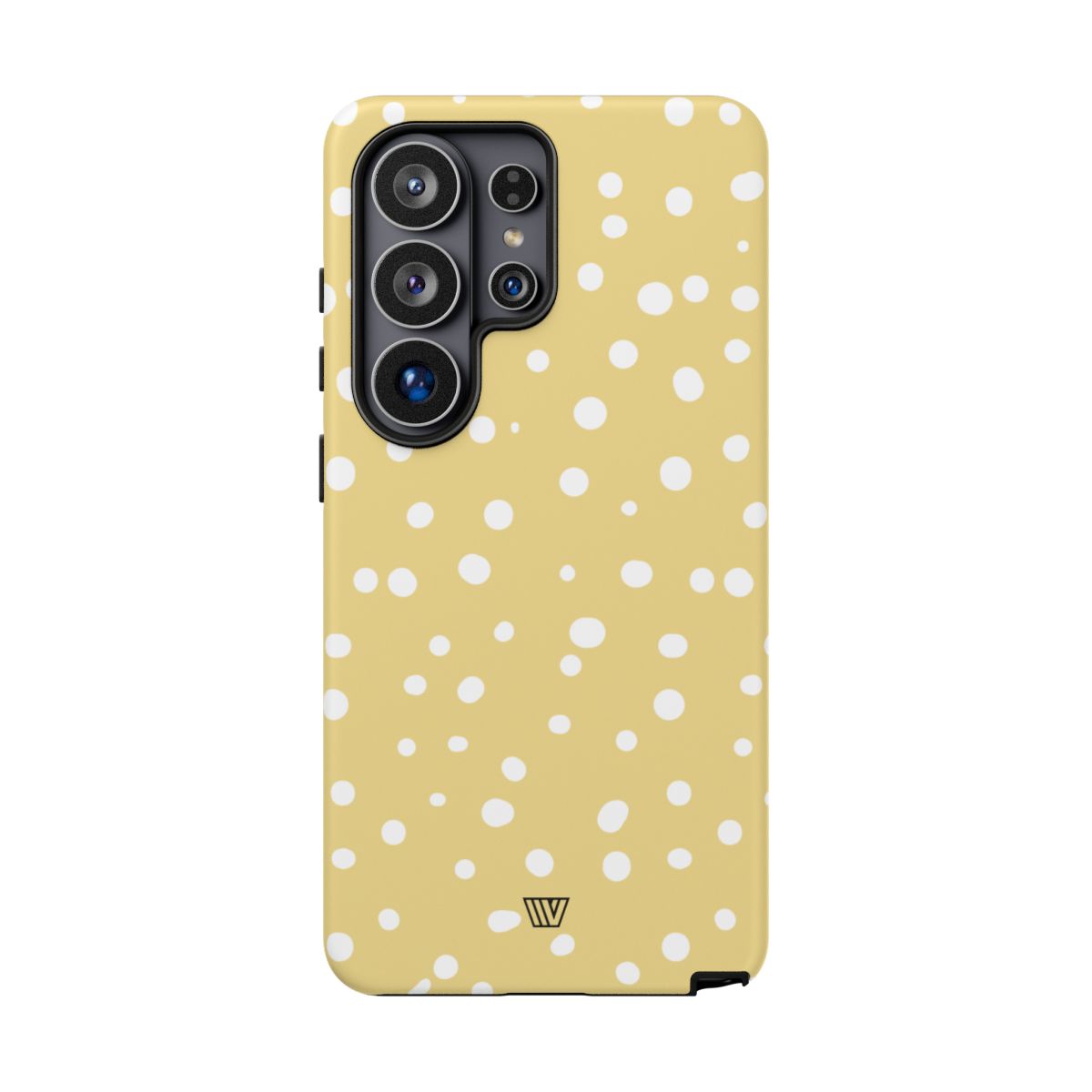Muted Yellow Dots Tough Phone Case with Impact-Resistant Design