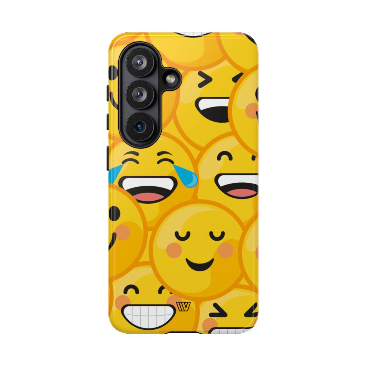 Tough Phone Case Impact-Resistant Dual-Layer Polycarbonate EMOJI FACES