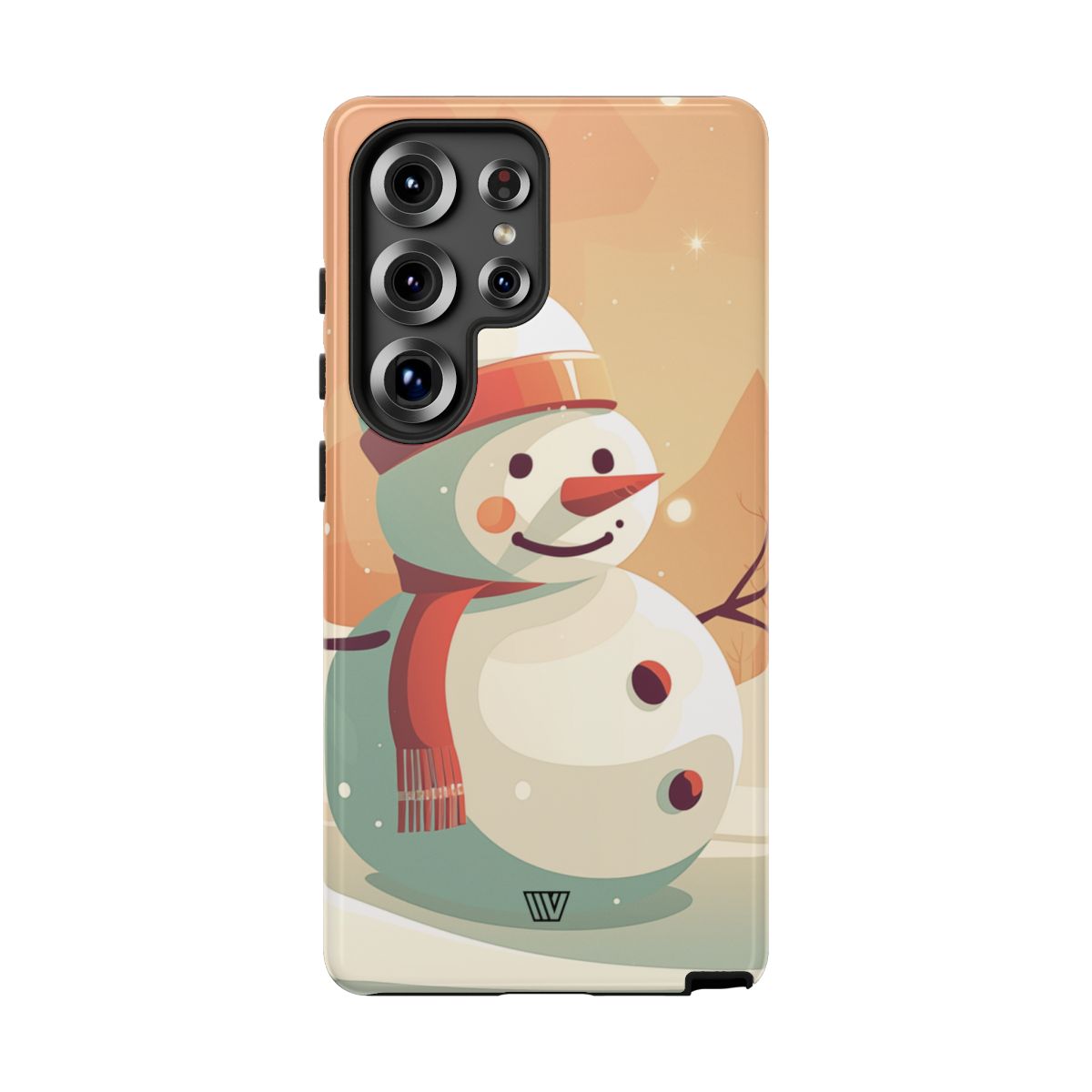 Tough Phone Case Impact Resistant Polycarbonate Dual-Layer SUNSET SNOWMAN