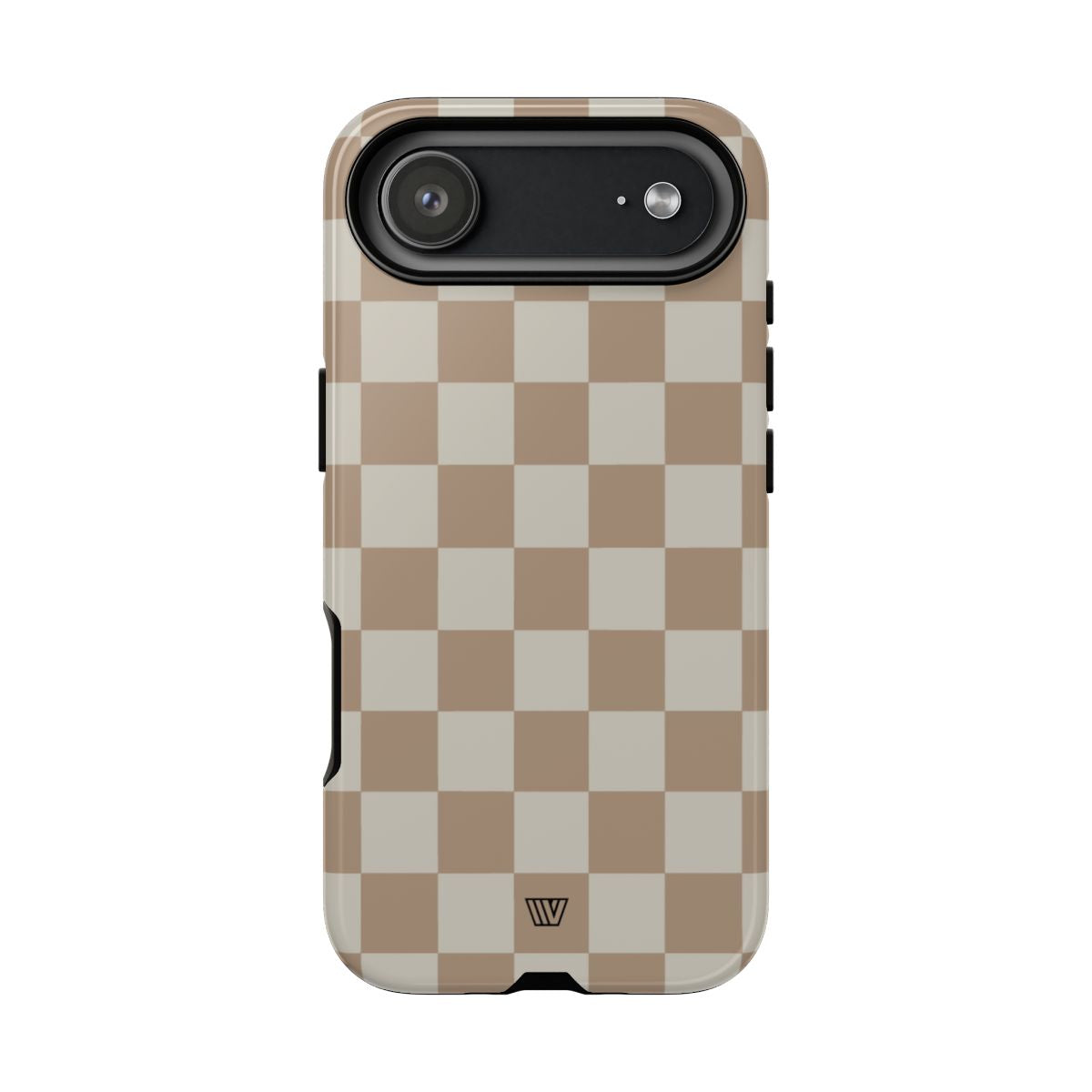 Checkerboard Tough Phone Case Dual-Layer Protection NEUTRAL