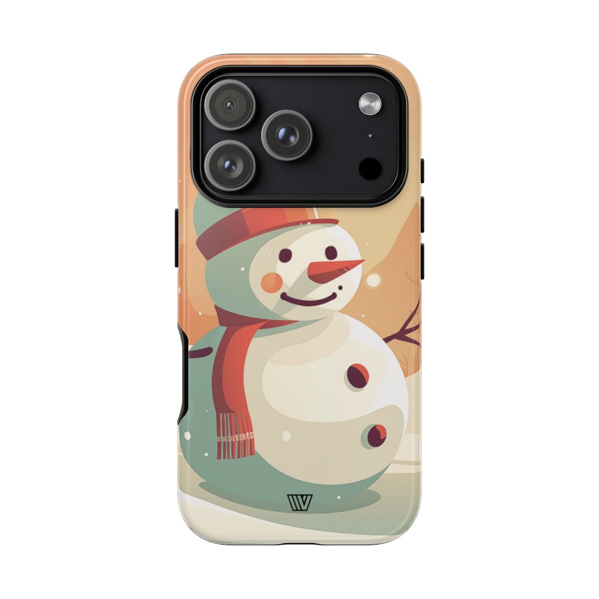 Tough Phone Case Impact Resistant Polycarbonate Dual-Layer SUNSET SNOWMAN