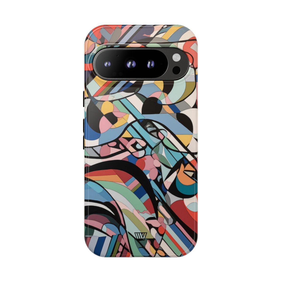 Abstract Mural Tough Phone Case Dual-Layer Protection