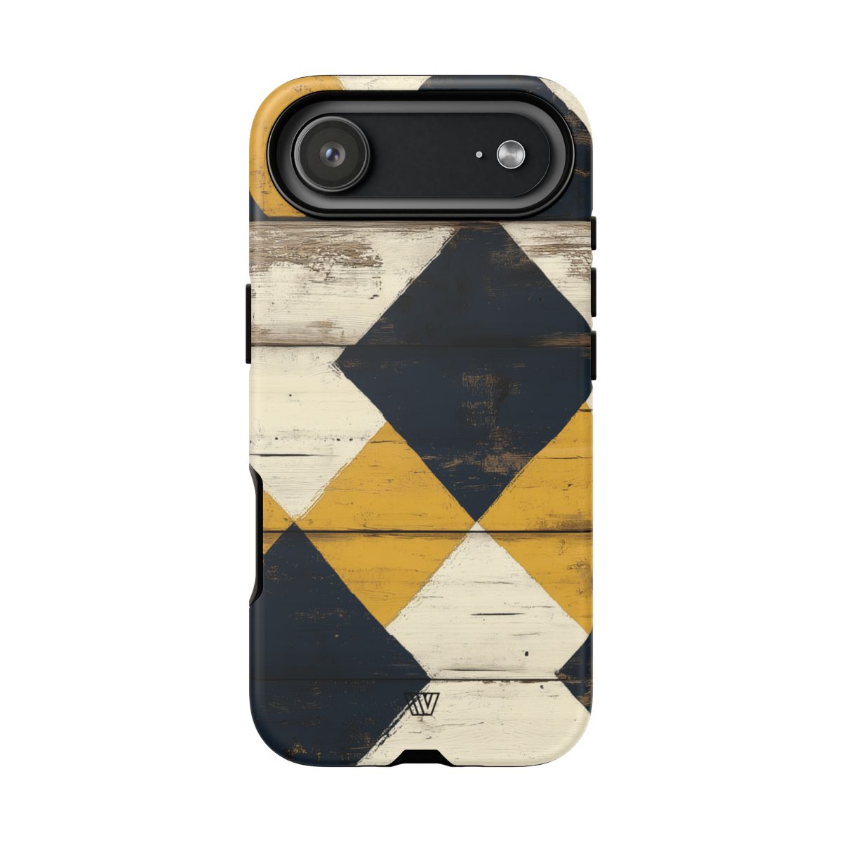 Tough Phone Case Dual-Layer Protection Farmhouse Wood