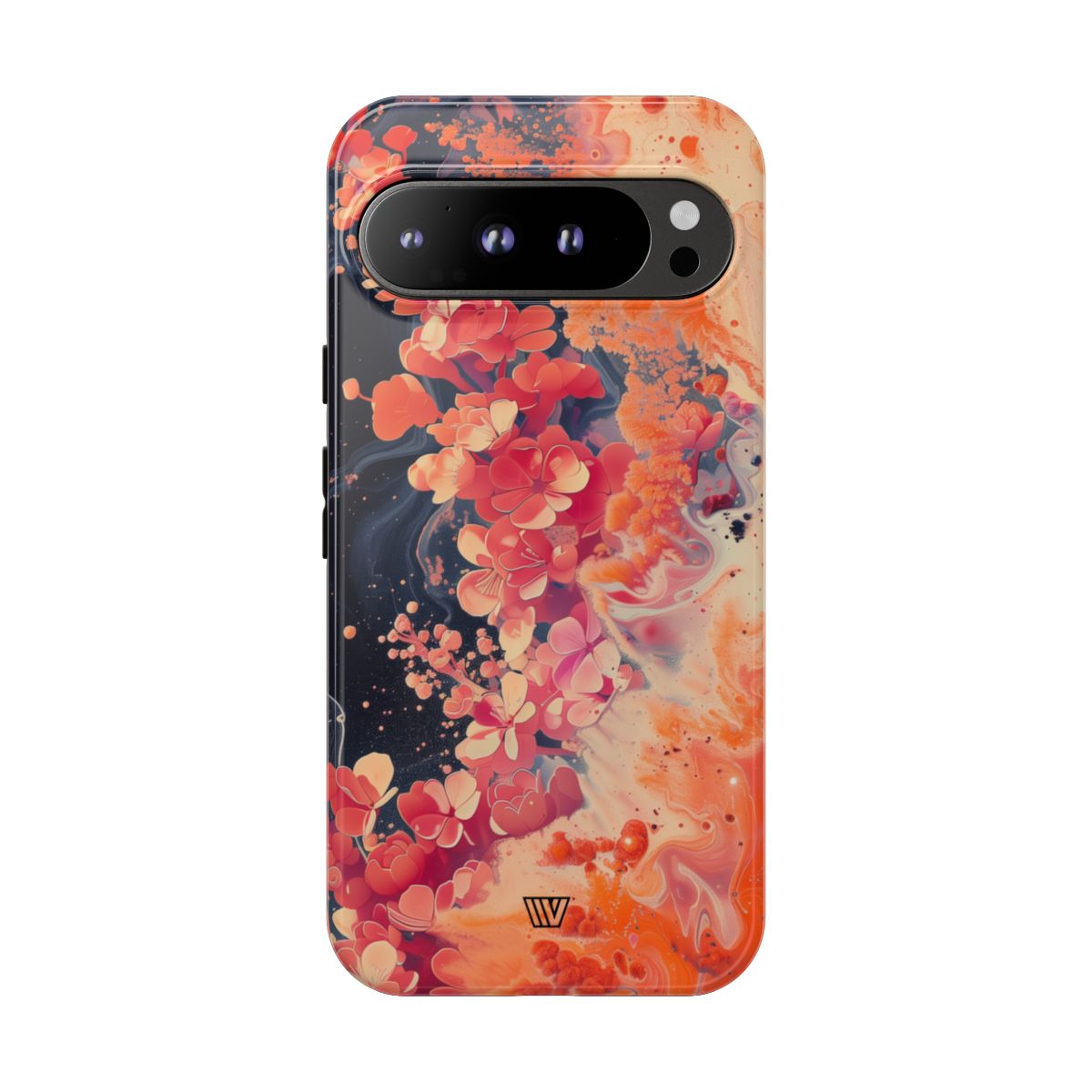 Tough Phone Case Dual-Layer Protection Phone Case WAVE OF FLOWERS