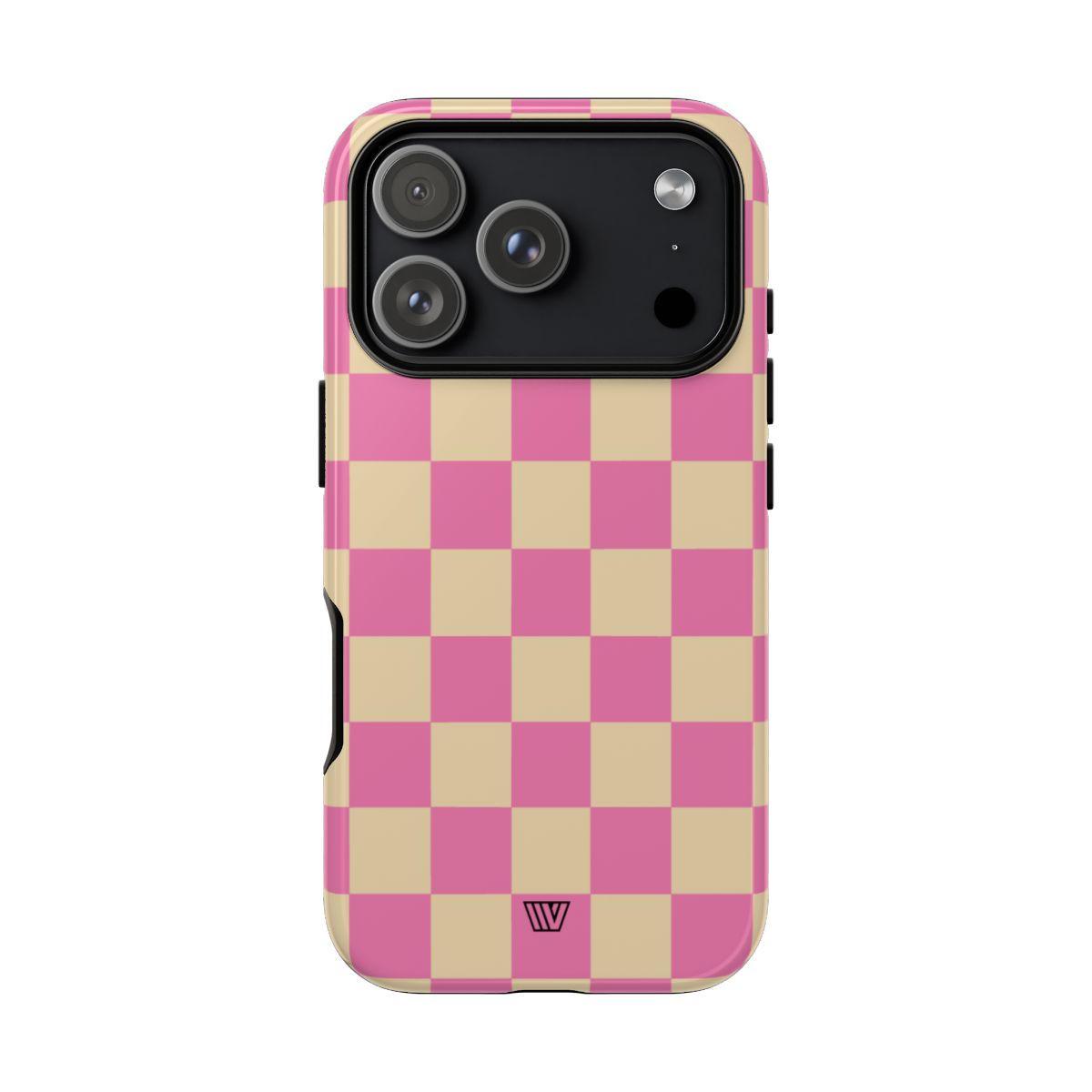 Pink Tan Checkered Tough Phone Case Trovvve