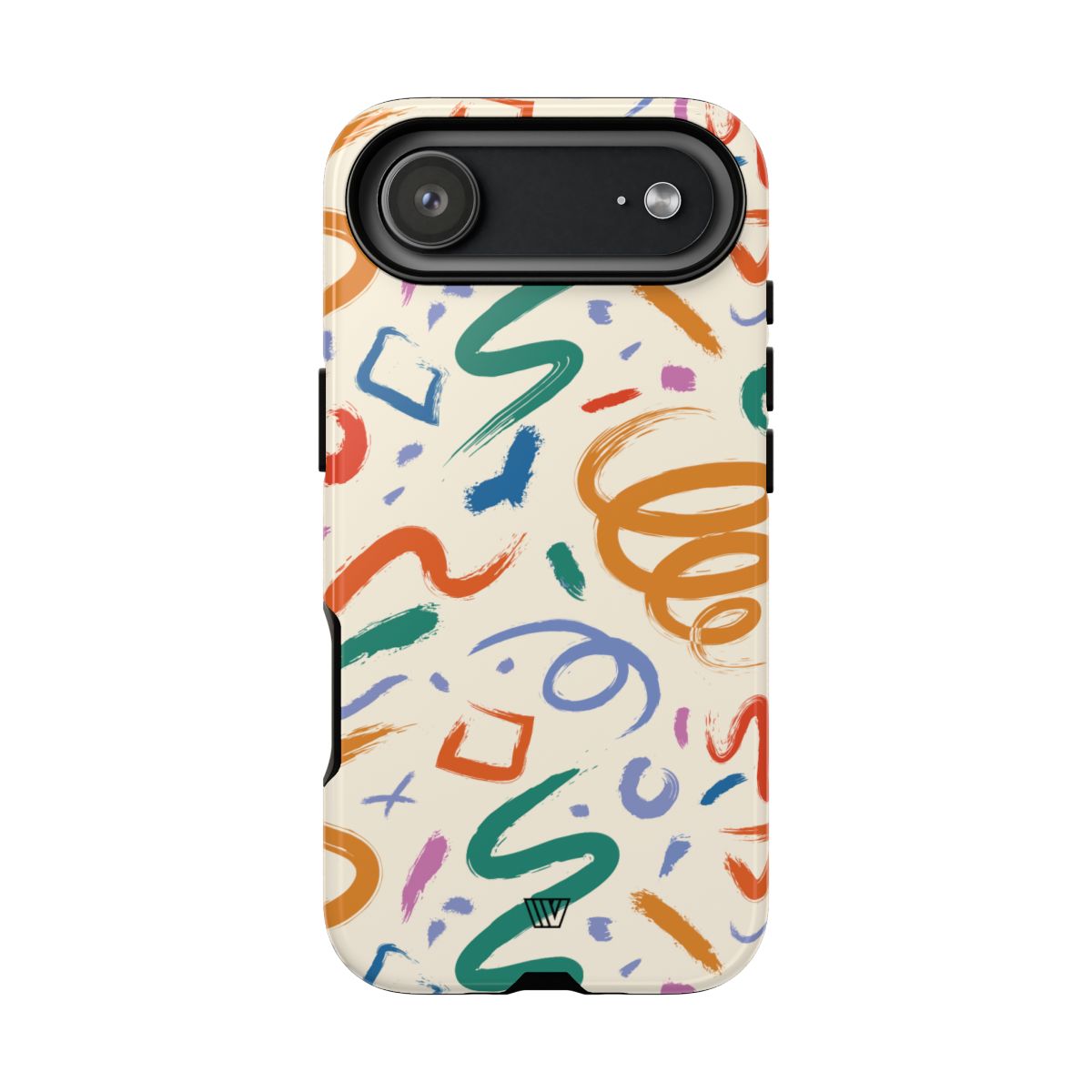 Doodle Brush Strokes Tough Phone Case