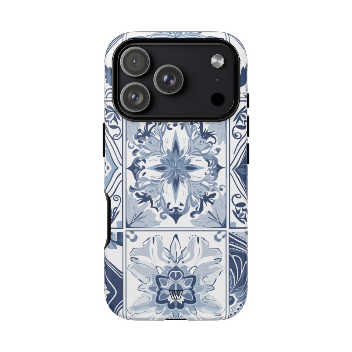 Blue White Tile Tough Impact-Resistant Phone Case