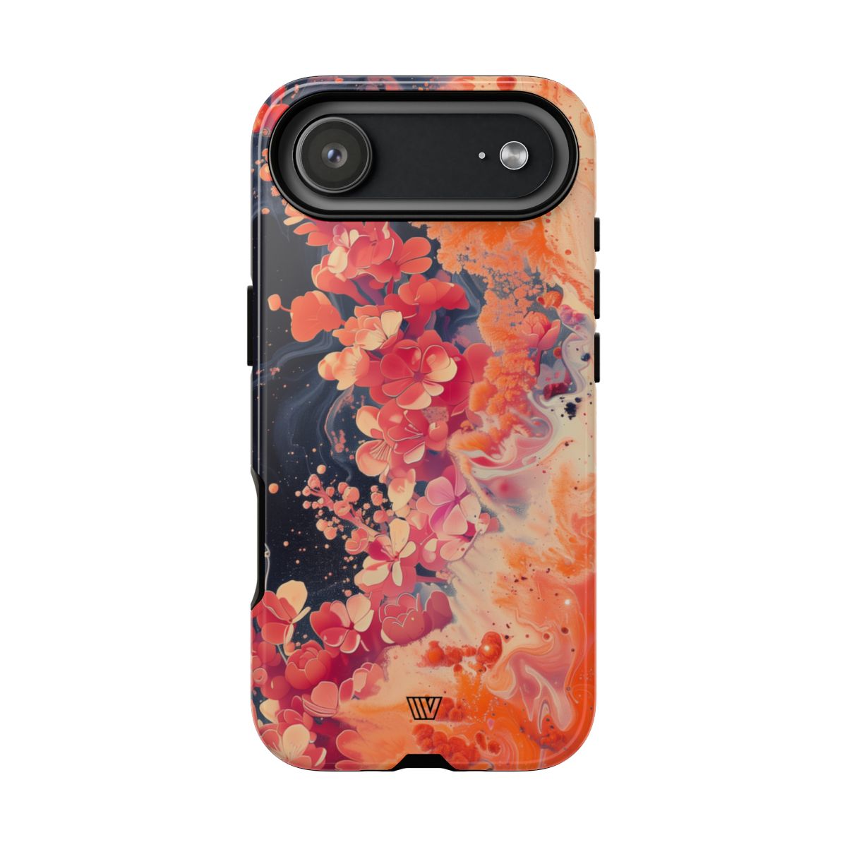 Tough Phone Case Dual-Layer Protection Phone Case WAVE OF FLOWERS