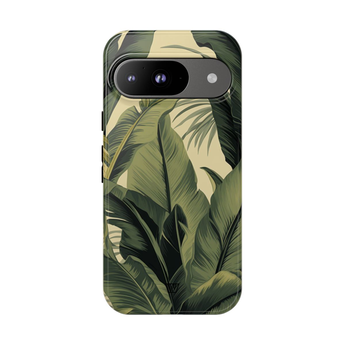 Tropical Leaves Tough Phone Case Dual-Layer Protection