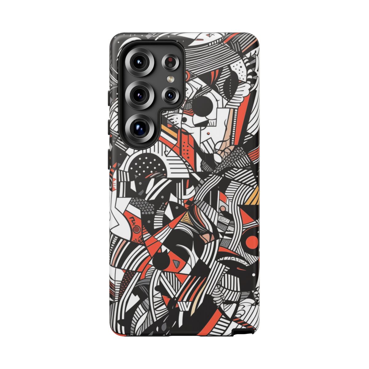 Abstract Doodle Tough Phone Case Dual-Layer Protection