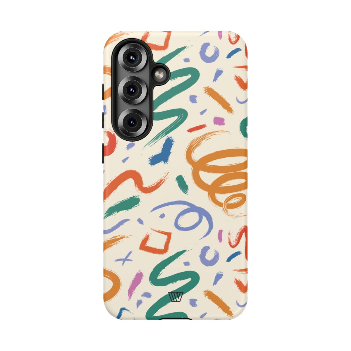 Doodle Brush Strokes Tough Phone Case