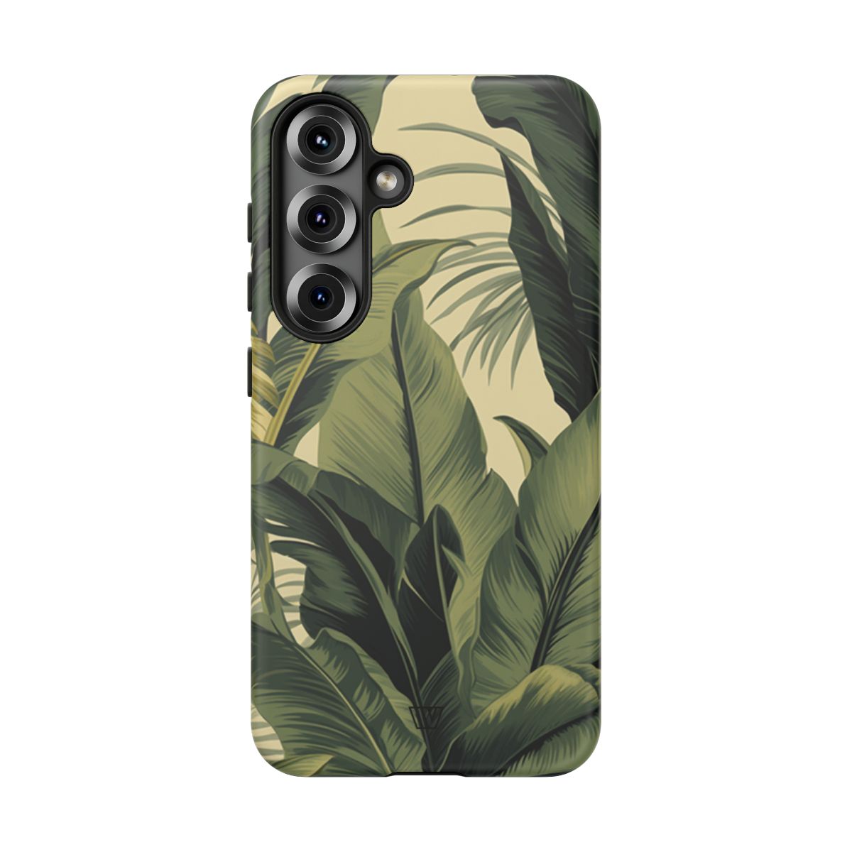 Tropical Leaves Tough Phone Case Dual-Layer Protection