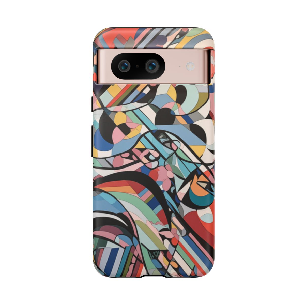 Abstract Mural Tough Phone Case Dual-Layer Protection