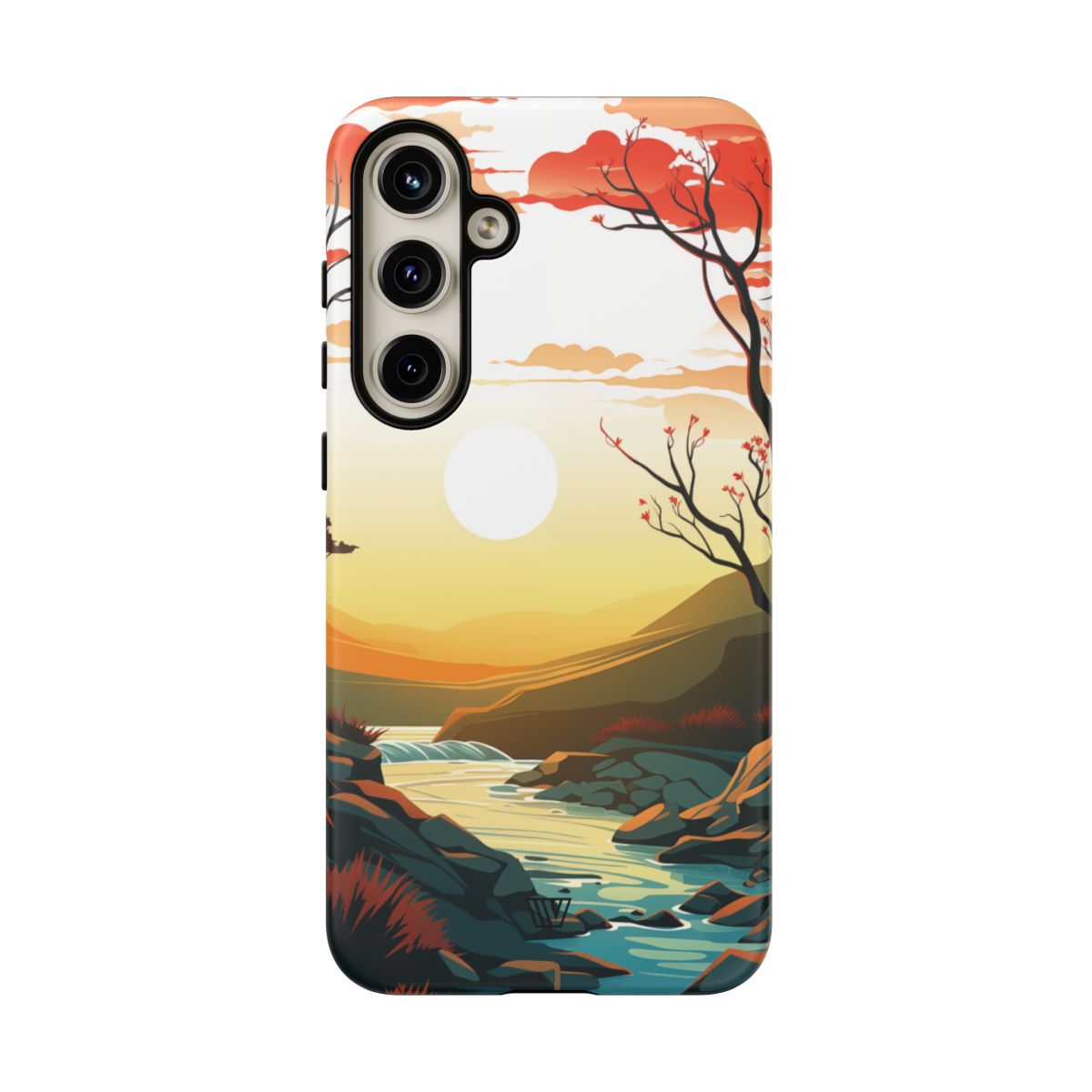 Tough Phone Case Dual-Layer Protection RIVER SUNSET