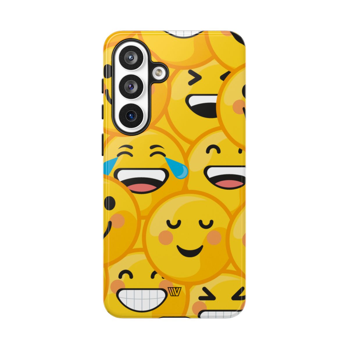 Tough Phone Case Impact-Resistant Dual-Layer Polycarbonate EMOJI FACES