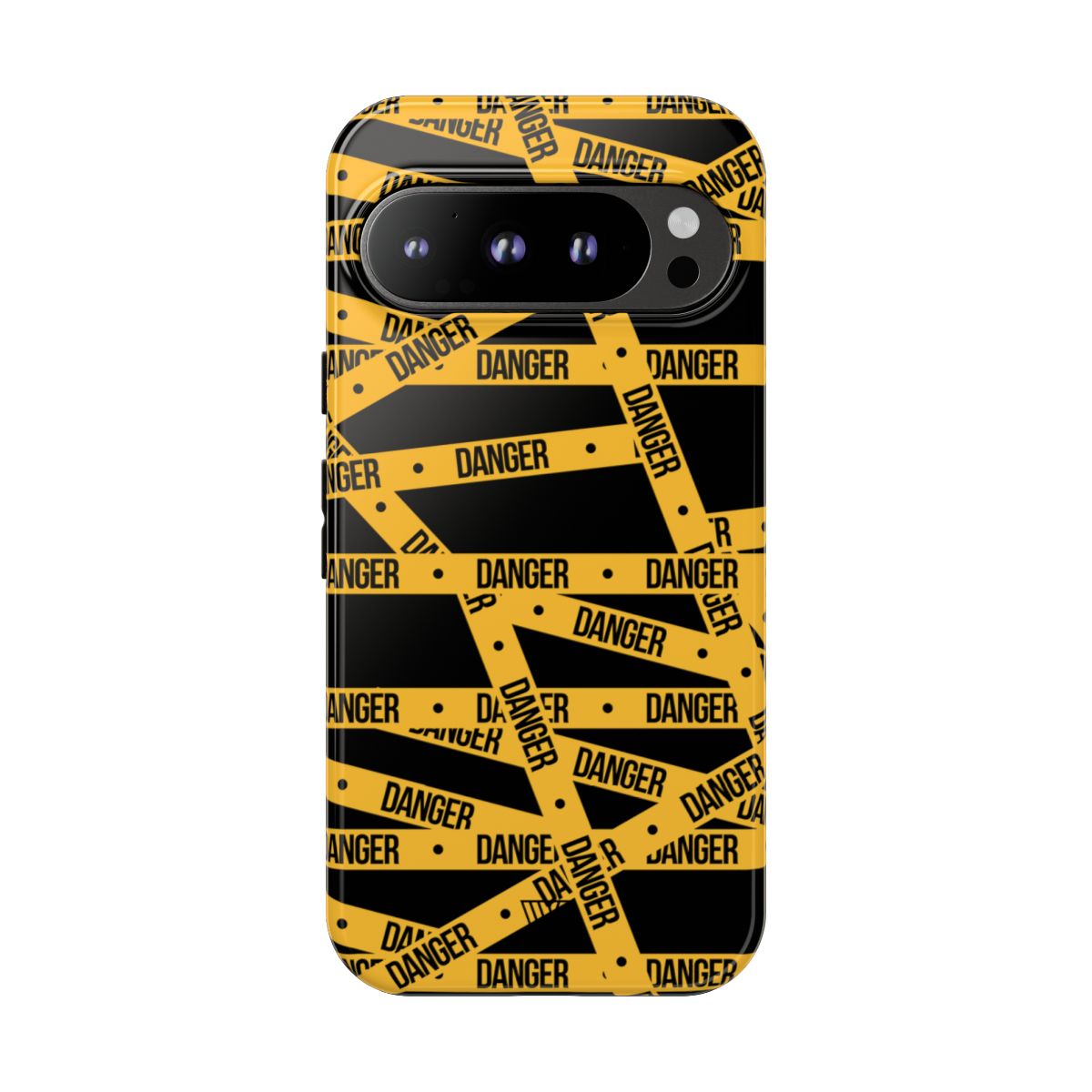 Tough Impact-Resistant Phone Case DANGER TAPE