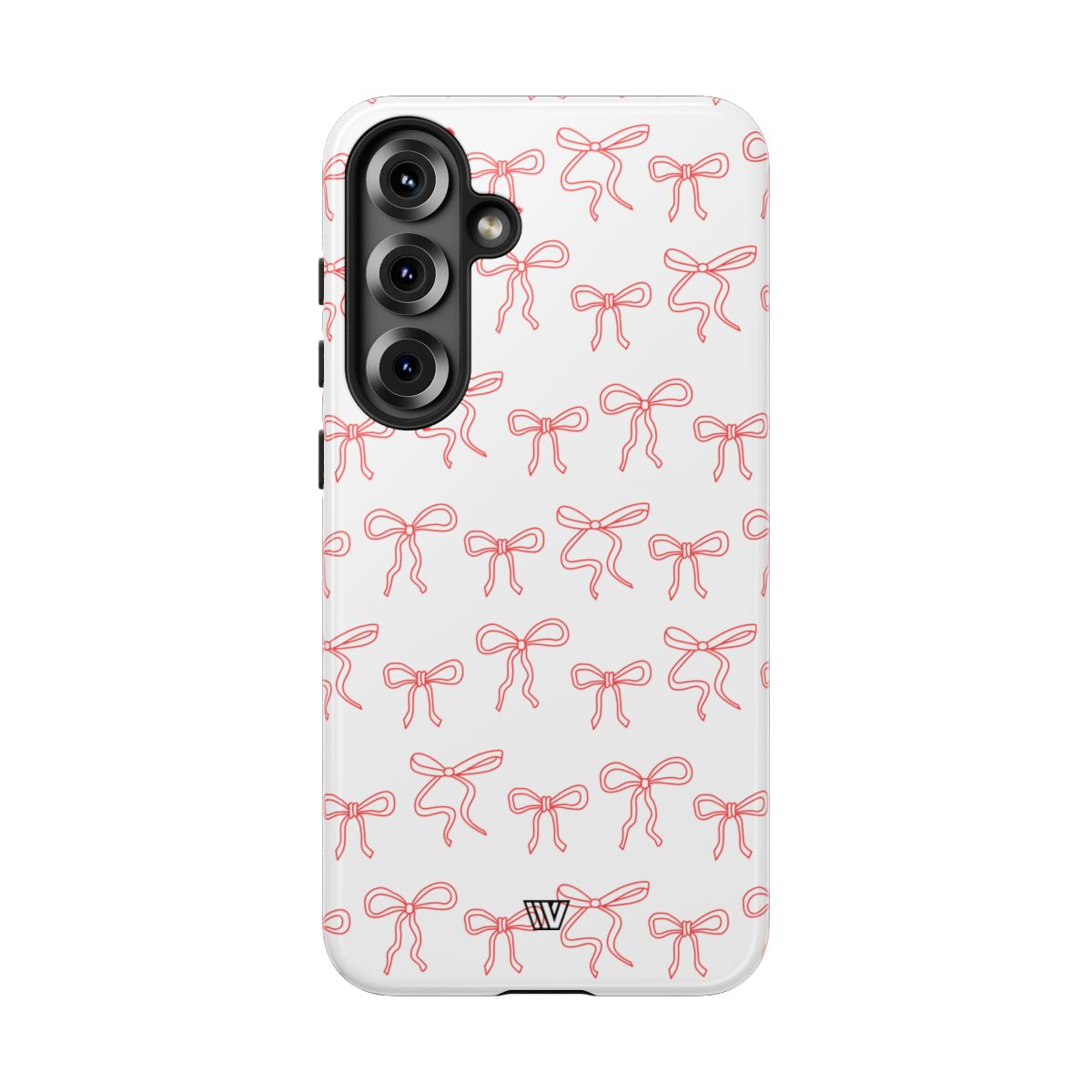 Red Ribbon Tough Phone Case Dual-Layer Impact Resistant Trovvve