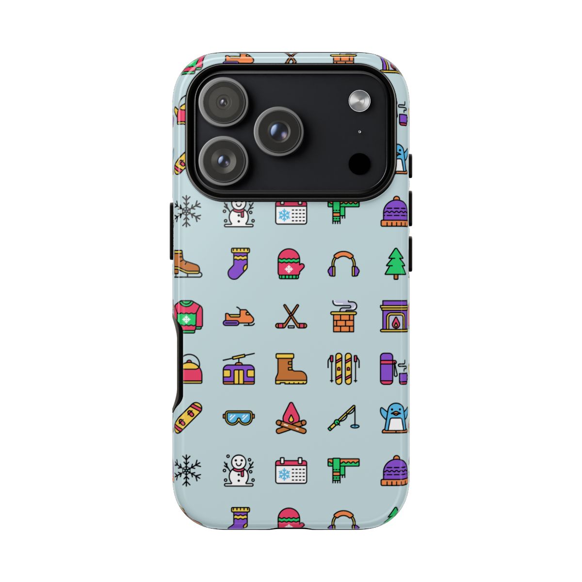Tough Phone Case Dual-Layer Protective WINTER ICONS