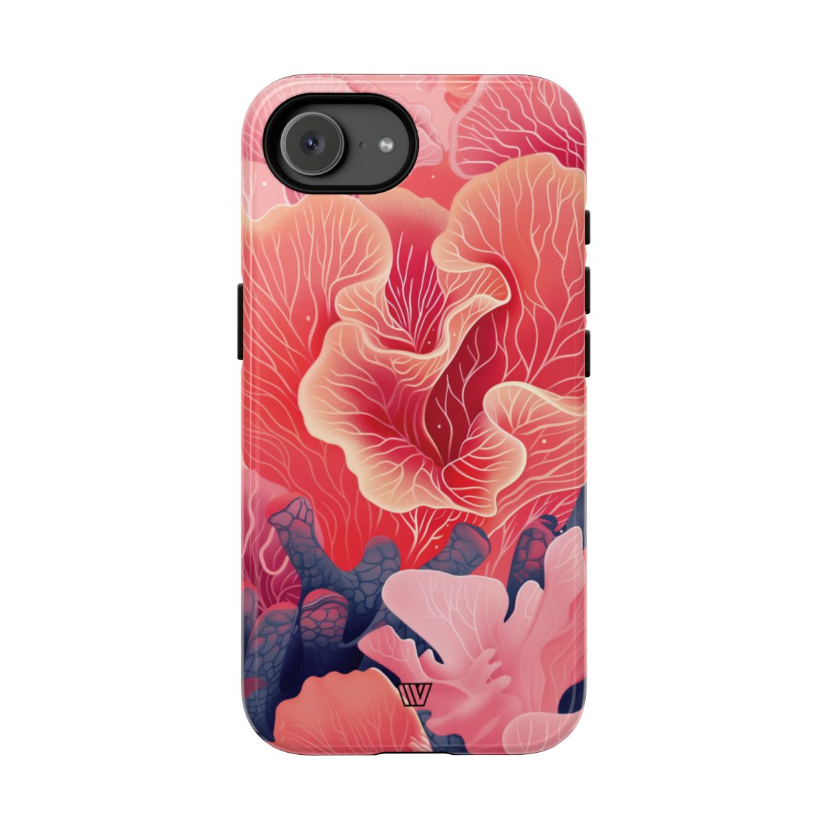 Pink Coral Tough Phone Case Dual-Layer Protection
