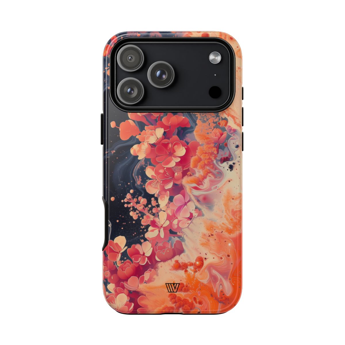 Tough Phone Case Dual-Layer Protection Phone Case WAVE OF FLOWERS