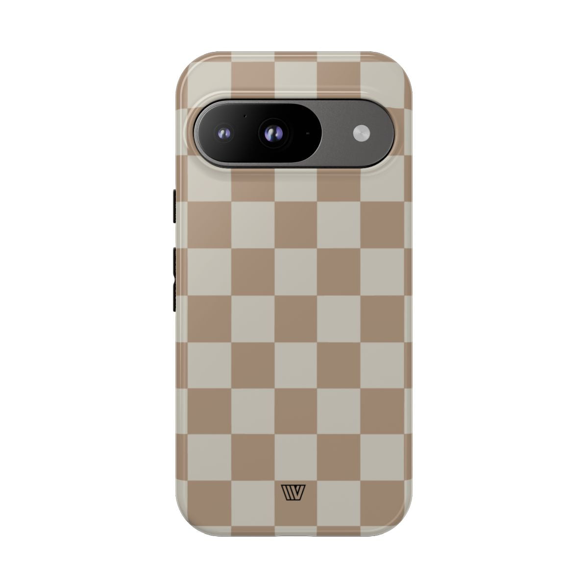 Checkerboard Tough Phone Case Dual-Layer Protection NEUTRAL