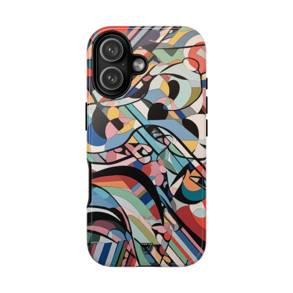 Abstract Mural Tough Phone Case Dual-Layer Protection