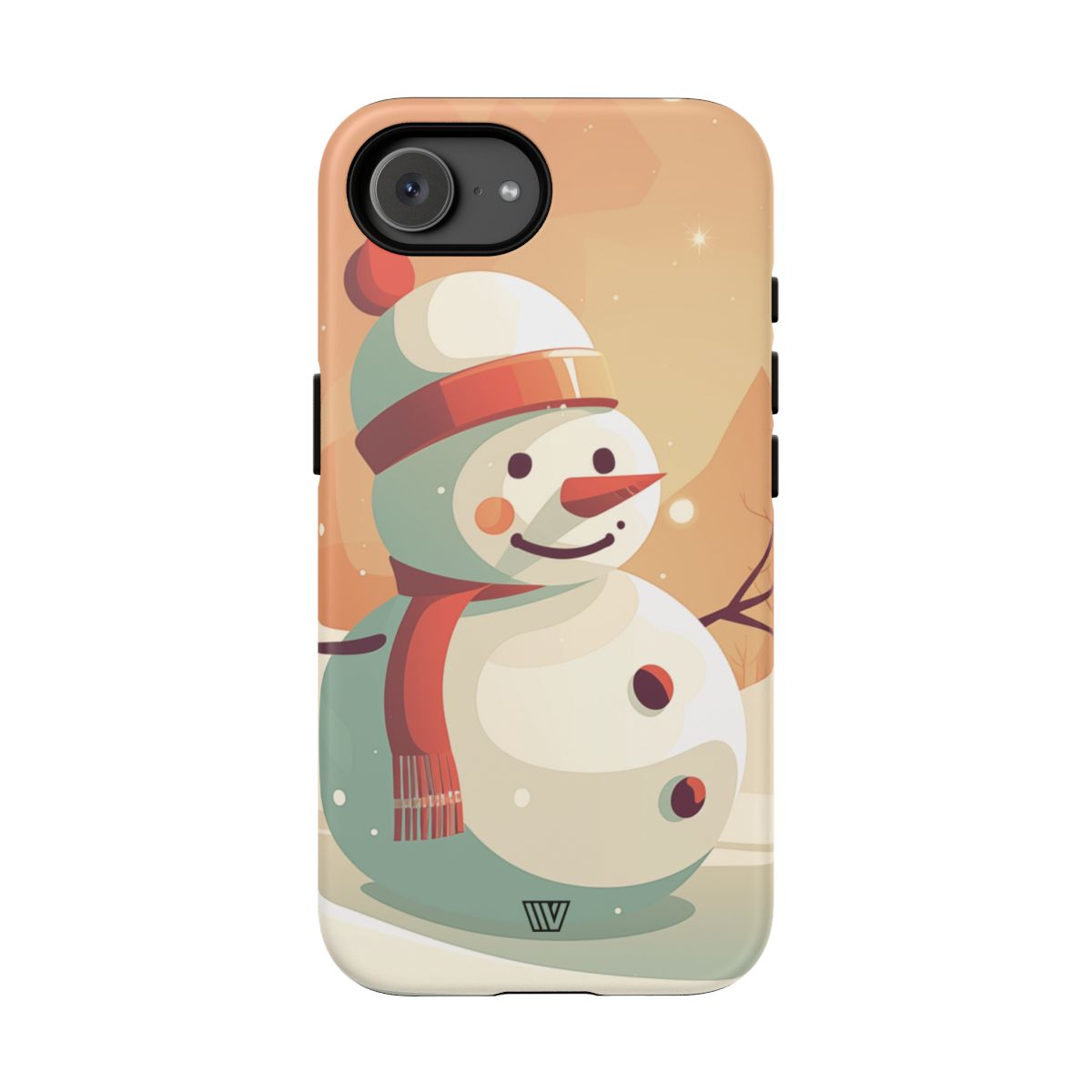 Tough Phone Case Impact Resistant Polycarbonate Dual-Layer SUNSET SNOWMAN