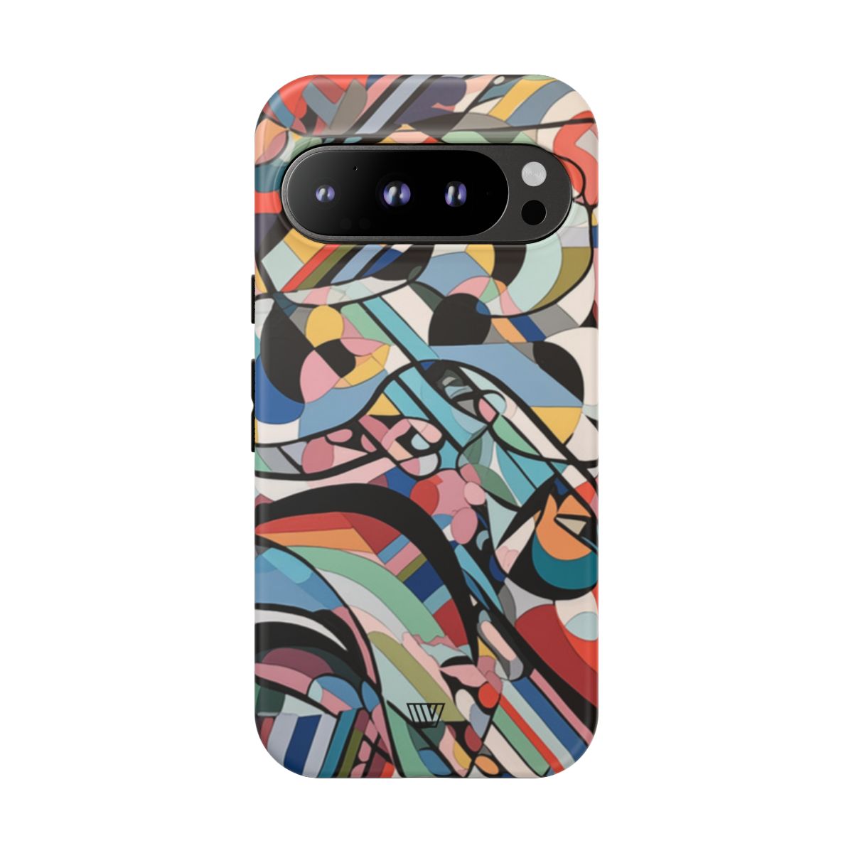 Abstract Mural Tough Phone Case Dual-Layer Protection