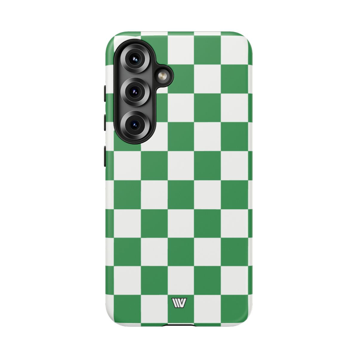 Green White Checkerboard Tough Phone Case