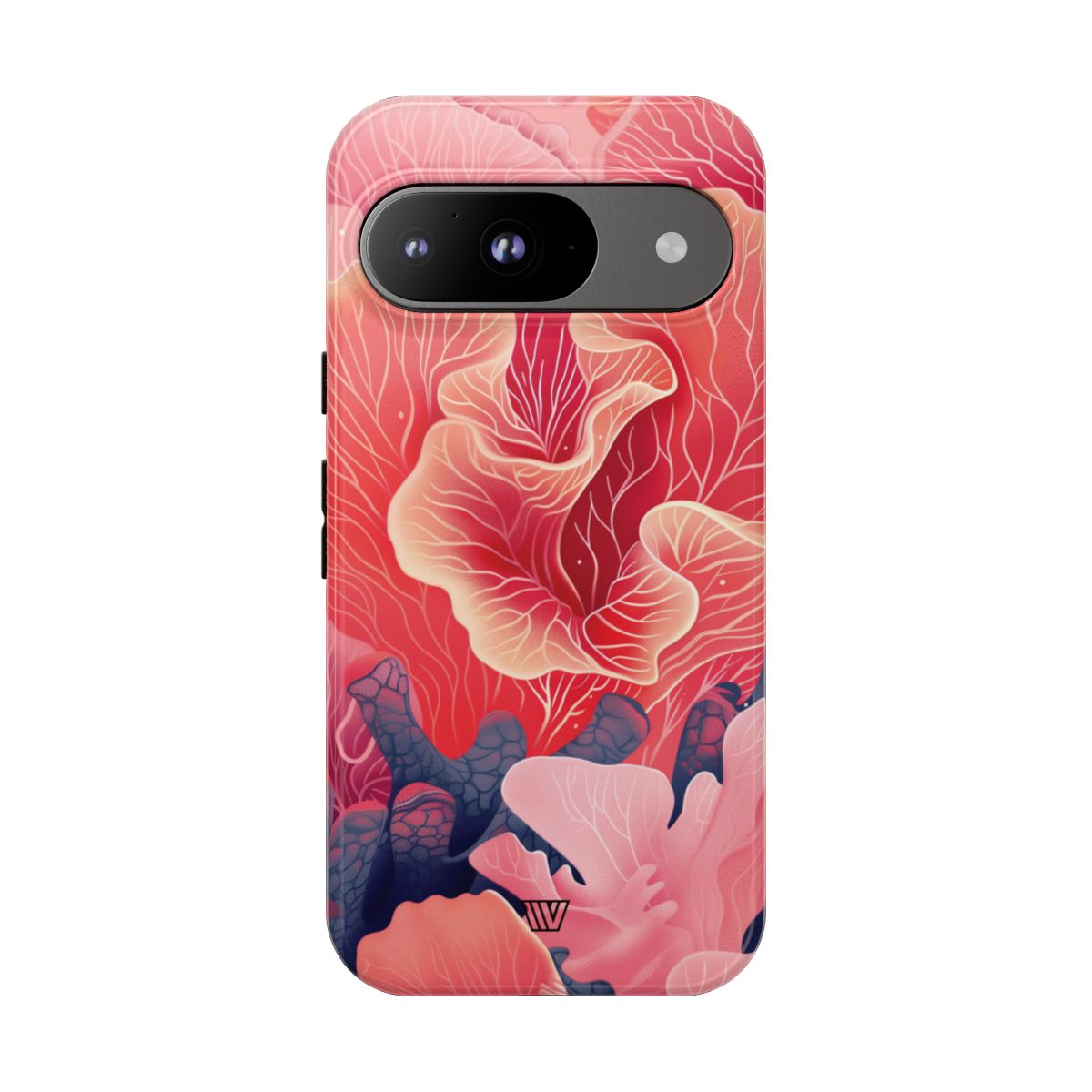 Pink Coral Tough Phone Case Dual-Layer Protection