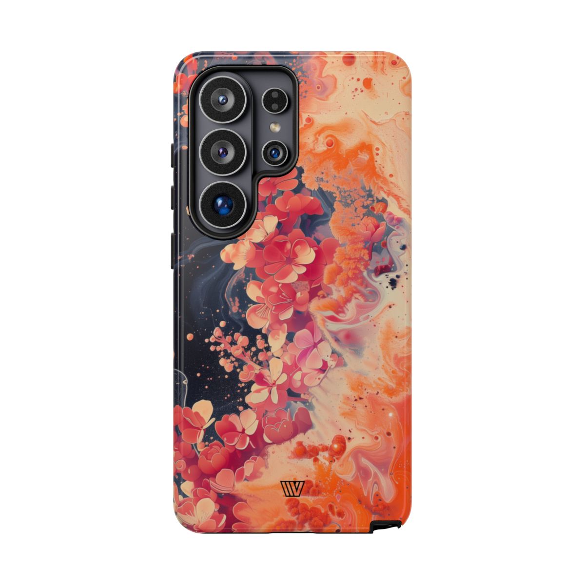 Tough Phone Case Dual-Layer Protection Phone Case WAVE OF FLOWERS
