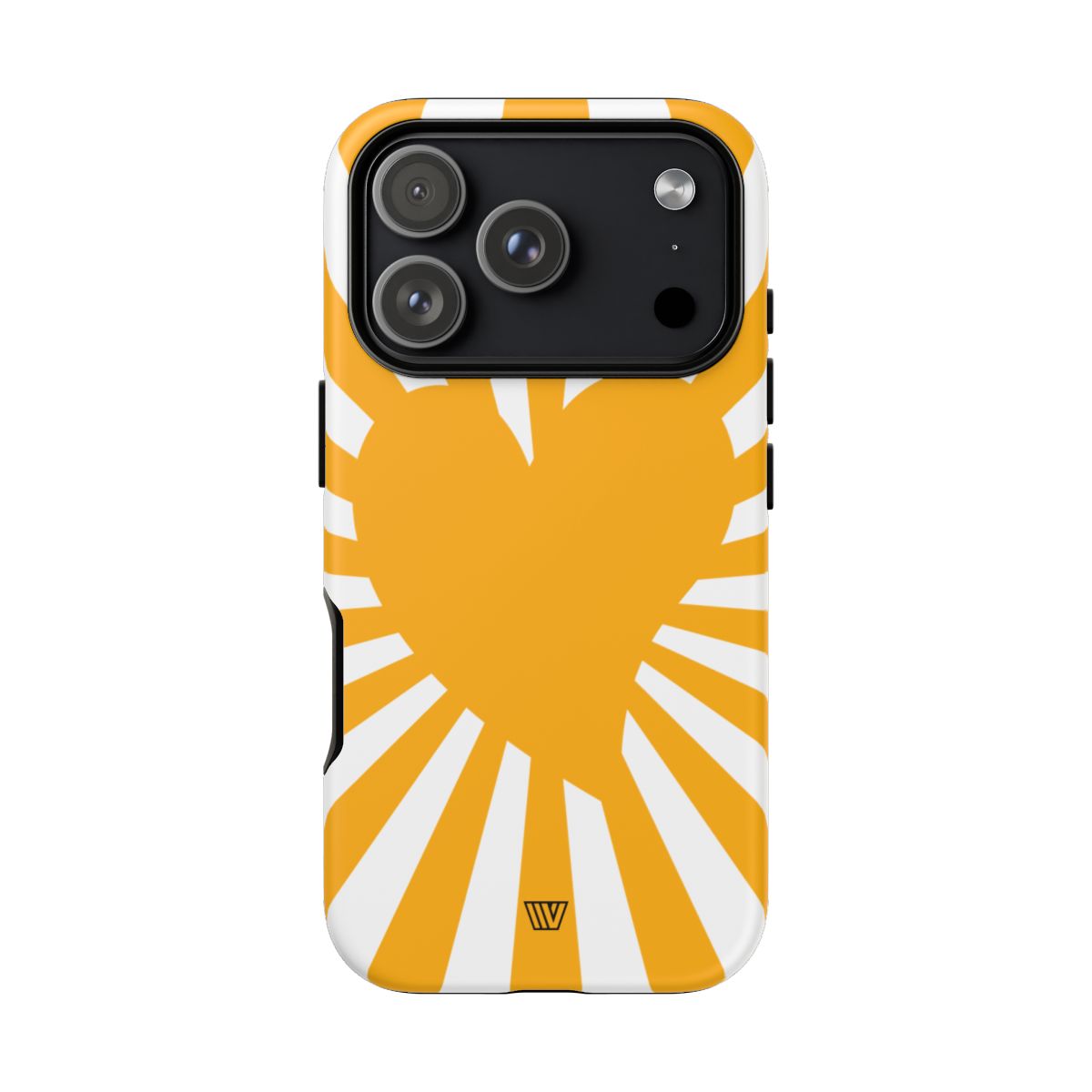 Heart Sun Rays Tough Phone Case with Impact Resistance